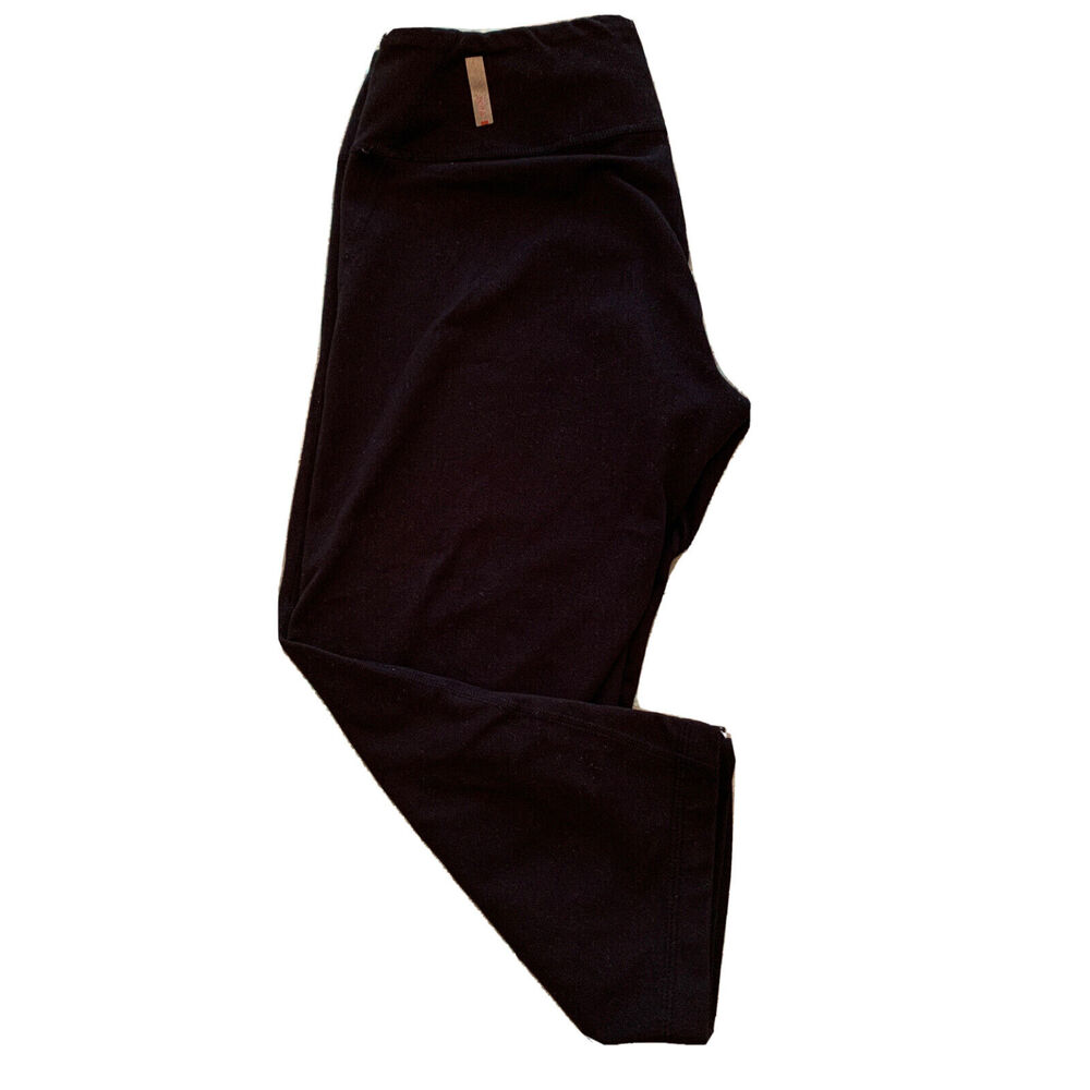 Small Zella Womens Black Activewear Leggings Crop Capri 16.5" Inseam